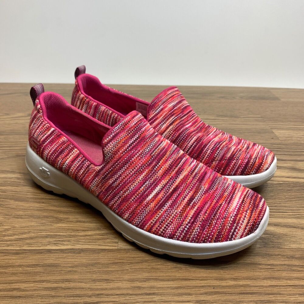 Skechers Women's Sneakers Size 9.5 GoGa Max Gen5 Slip-On Shoes Pink Multi 15615